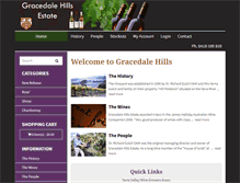 Tablet Screenshot of gracedalehills.com.au